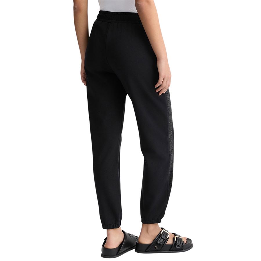 Pantaloni tuta da donna in felpa neri Liu Jo | TA5051FS00022222